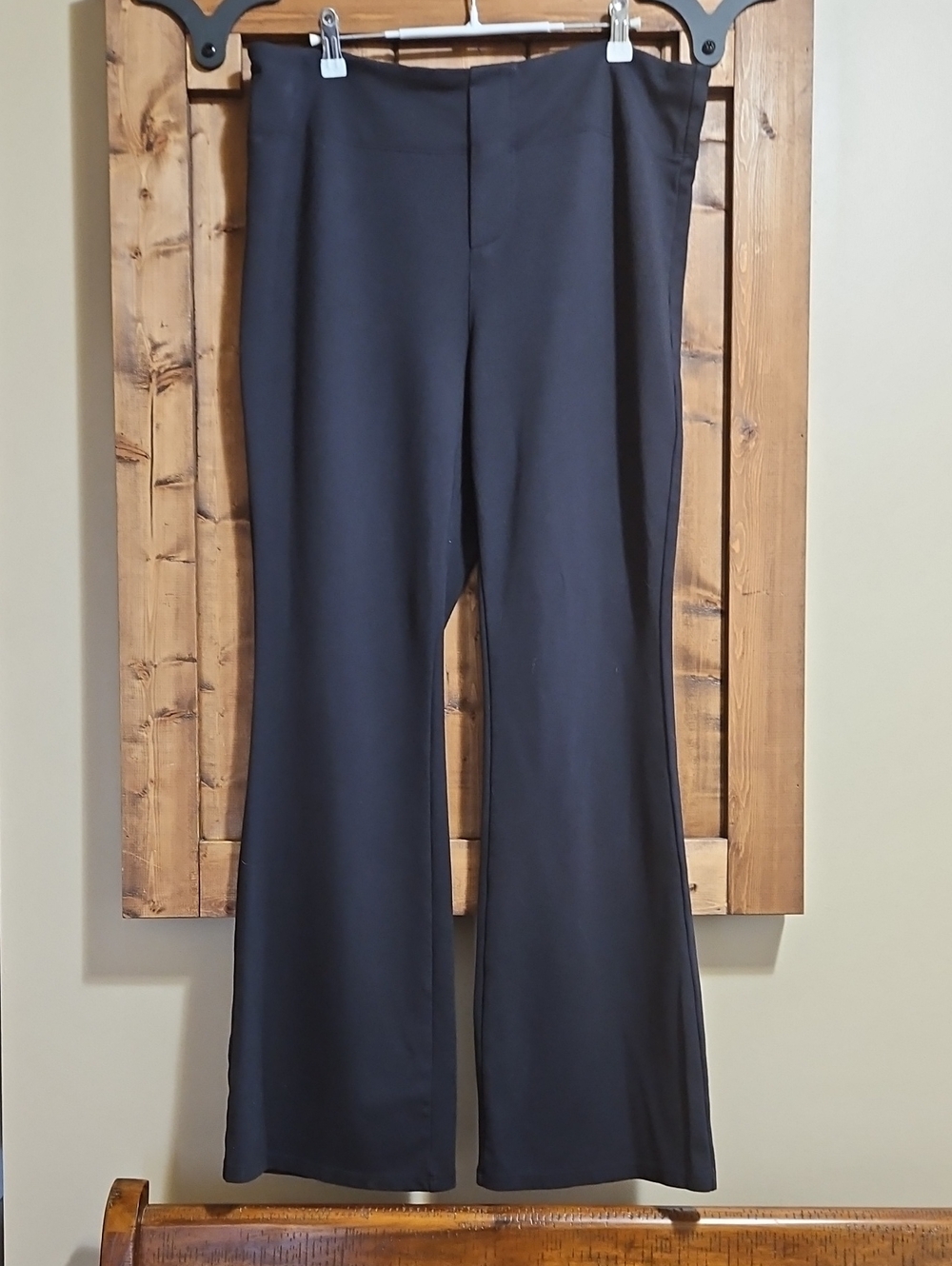 Halara Flex High Waisted Flared Work Pants 1X In Black